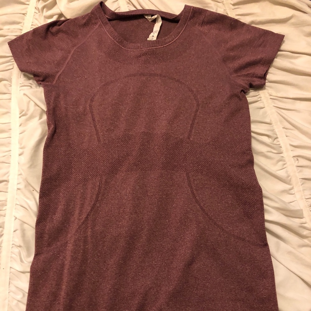 Purple Lululemon Swiftly Tech Short Sleeve Top